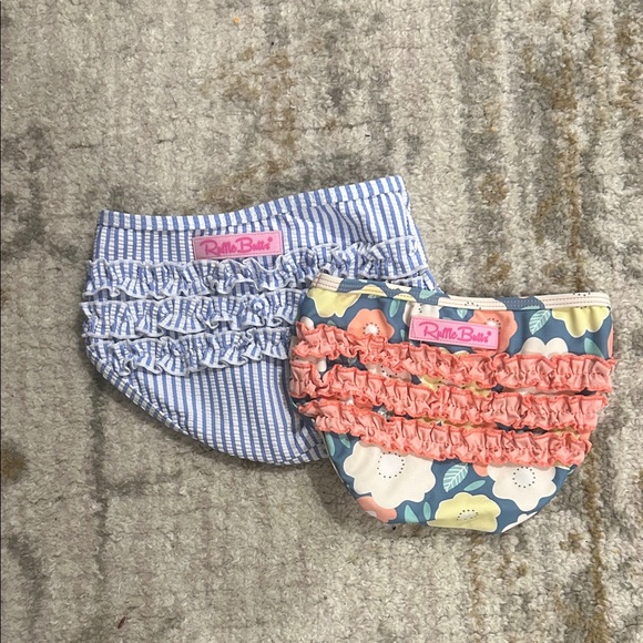 Ruffle Butts Other - Ruffle Butts Toddler Bathing Suit Swim Bottoms Set of Two